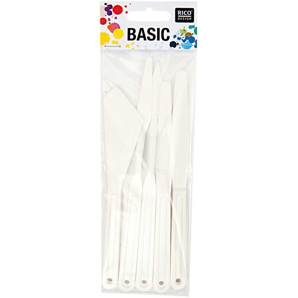 Spatules en plastique 5pcs.